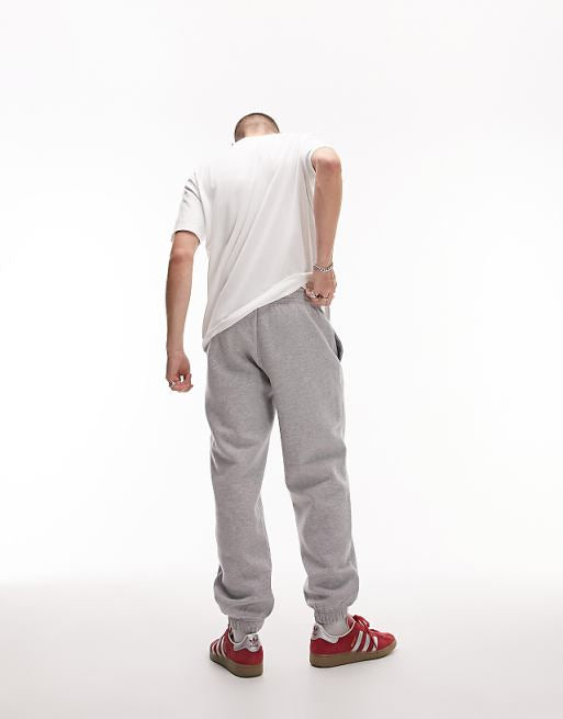 Topman - Pantalon de jogging oversize - Gris chiné